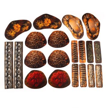 2D Terrain Set Hits & Crits compatible with A song of Ice and Fire - Bloody Dawn