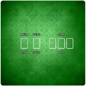 Green 80x80 cm - rubber mat compatible with Texas Hold'em 