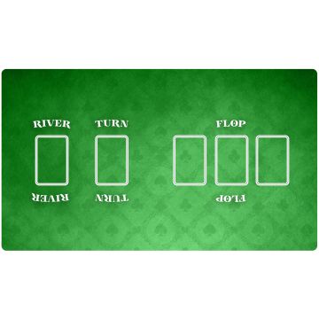 Rubber mat for card games compatible with Texas Hold'em 61x35 cm