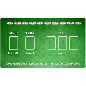 Full 61x35 cm - rubber mat for card games compatible with Texas Hold'em