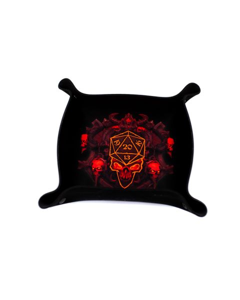 Summoning Ritual - Premium Dice Tray glowing in the dark