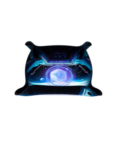 Spaceship HUD - Premium Dice Tray glowing in the dark