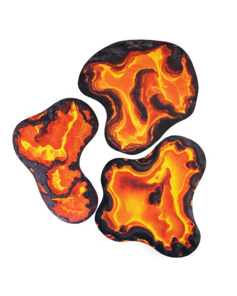 Rubber 2D terrain set - Lava lakes