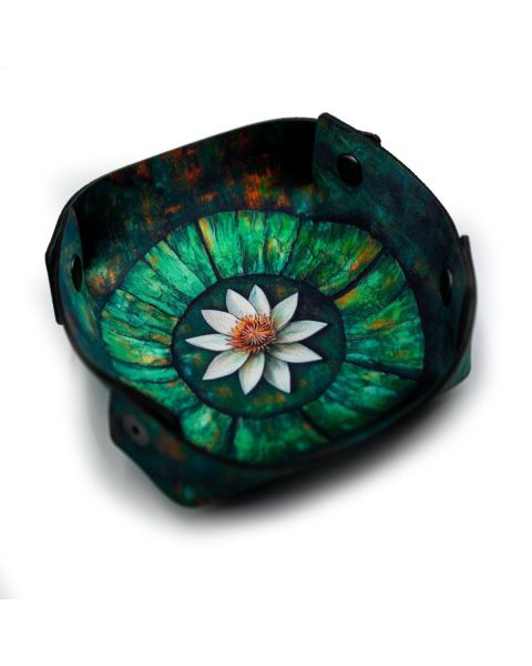 Rubber Token Holder - Water Lily 6" x 6" / 15 cm x 15 cm