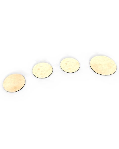 Dry-erase token set 3'' i 4'' - 3 + 1 pcs.