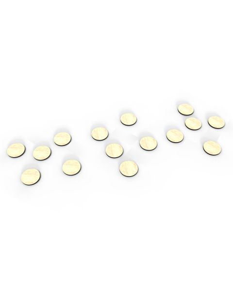 Dry-erase token set 1'' - 15 pcs.