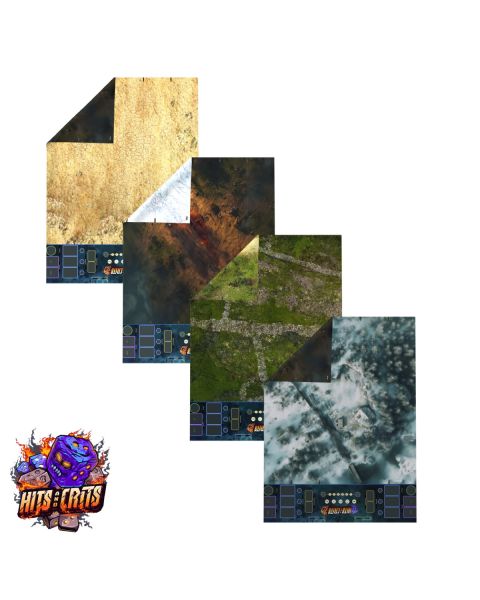 Hits and Crits - Double-sided Latex mat compatible with A Song of Ice and Fire  58,5" x 48"