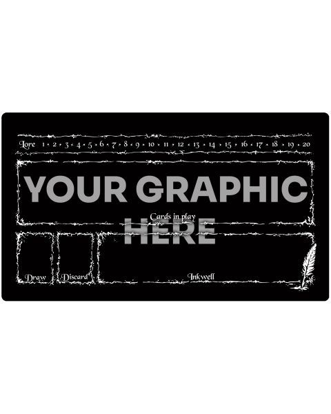 Custom cardgame mat with grid compatible with Lorcana 61 x 35,5 cm