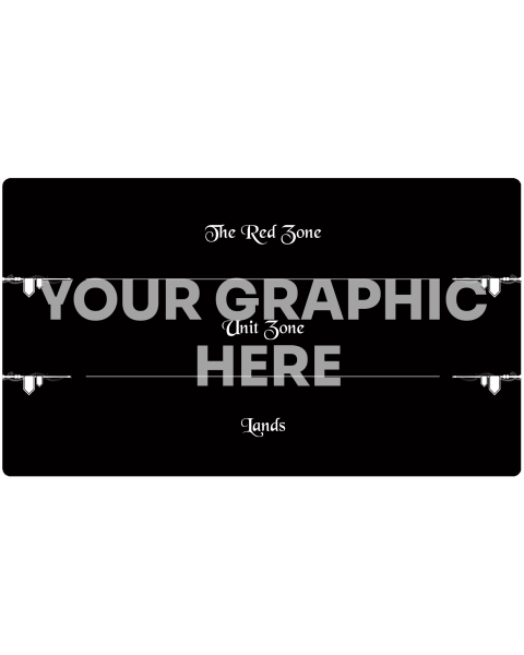 Custom cardgame mat with grid compatible with MTG Standard 61 x 35,5 cm