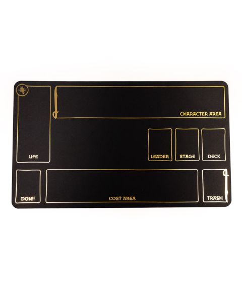 Rubber premium mat with golden grid compatible with One Piece 24"x14" / 61x35,5 cm