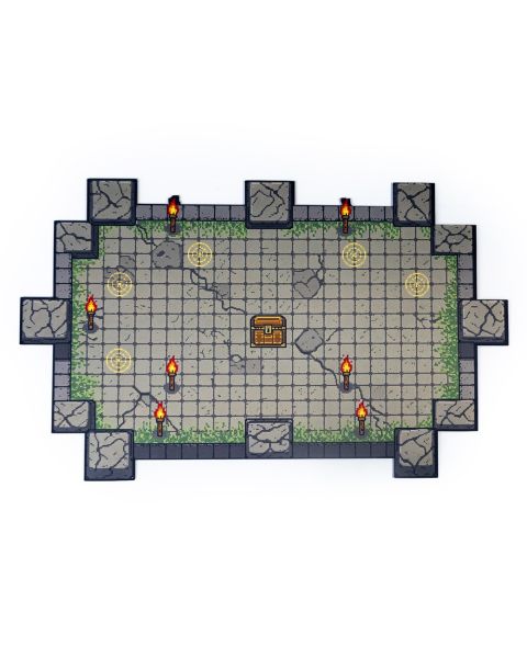 Pixel Dungeon - 24"x14" / 61x35,5 - Rubber mat for card games