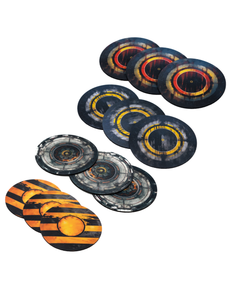Rubber objective markers compatible with Warhammer: Kill Team 9,1cm / 3,6"