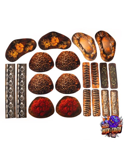 2D Terrain Set Hits & Crits compatible with A song of Ice and Fire - Bloody Dawn