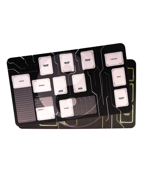 Yin & Yang - Rubber mat for card games compatible with Weiss Schwarz with grid 24"x14" / 61x35,5 cm