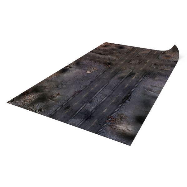 Ruined Streets 72”x48” / 183x122 cm - mat for wargames