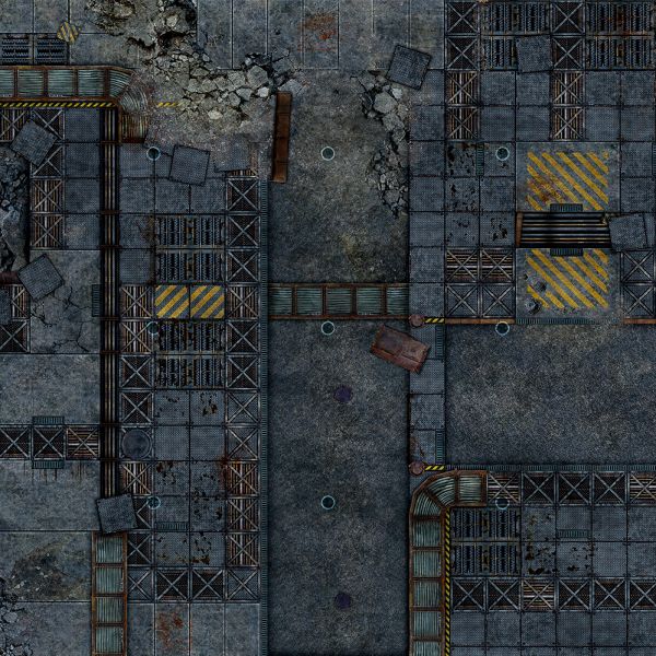 Star Wars: Shatterpoint - Fallen City 36” x 36” / 91,5 cm x 91,5 cm - single-sided rubber mat