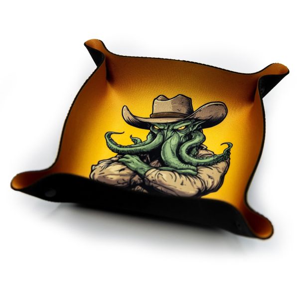 Dice Tray - Cowboy Cthulhu 22x22cm
