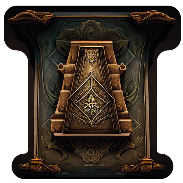 Card Discard Pile mat 12 cm x 12 cm - Coffin