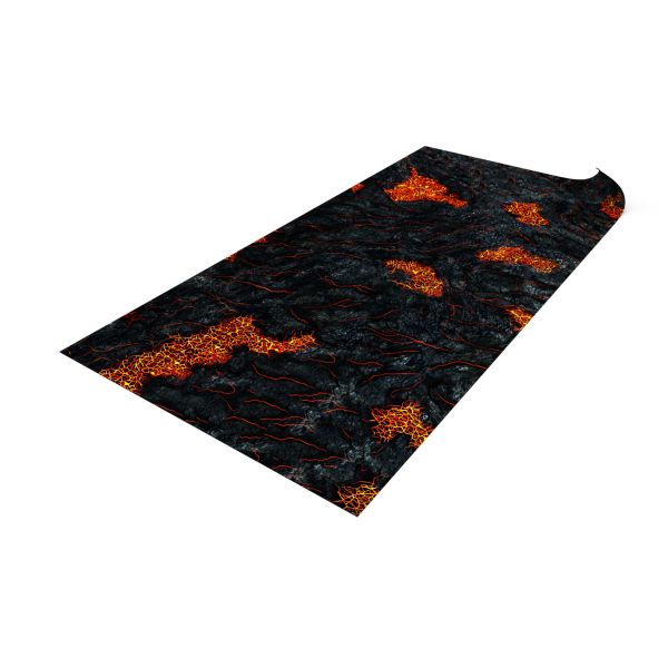 Lava fields 44”x90” / 112 cm x 228 cm - single-sided rubber mat