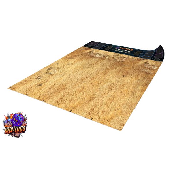 Hits and Crits - 148,5 x 122 cm - Rocky Desert/Bloody Dawn - double-sided latex mat