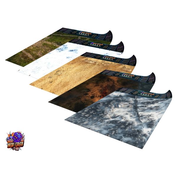 Hits and Crits - A Song of Ice and Fire one-sided rubber mat