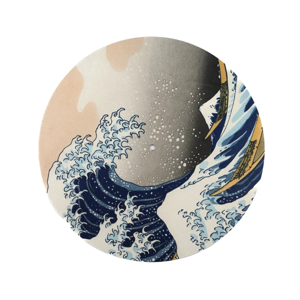 Rubber record mat 30,5 cm - Great Wave of Kanagawa