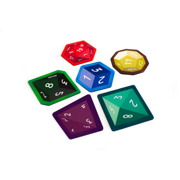 Mug coasters - dice - 6 pcs.