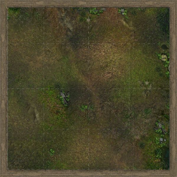 Malifaux Swamp, single-sided anti-slip fabric mat - 37" x 37" / 94 cm x 94 cm
