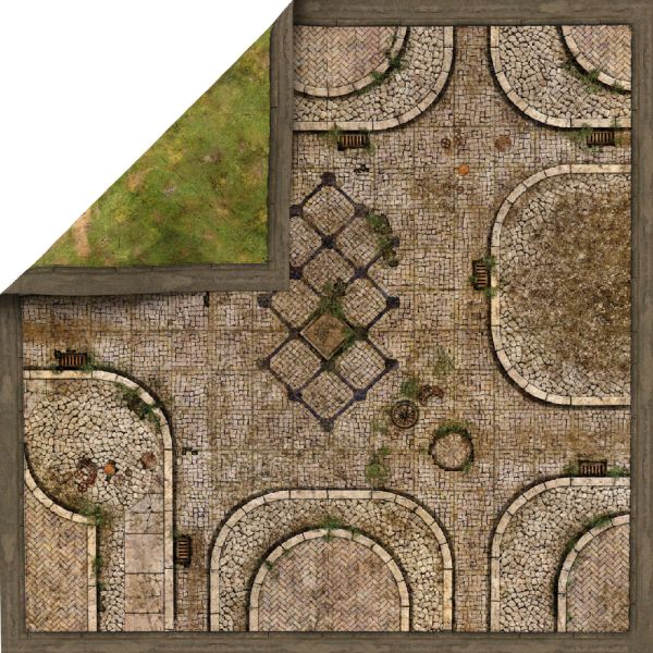 Malifaux Malifaux Station, double-sided latex mat - 37" x 37" / 94 cm x 94 cm