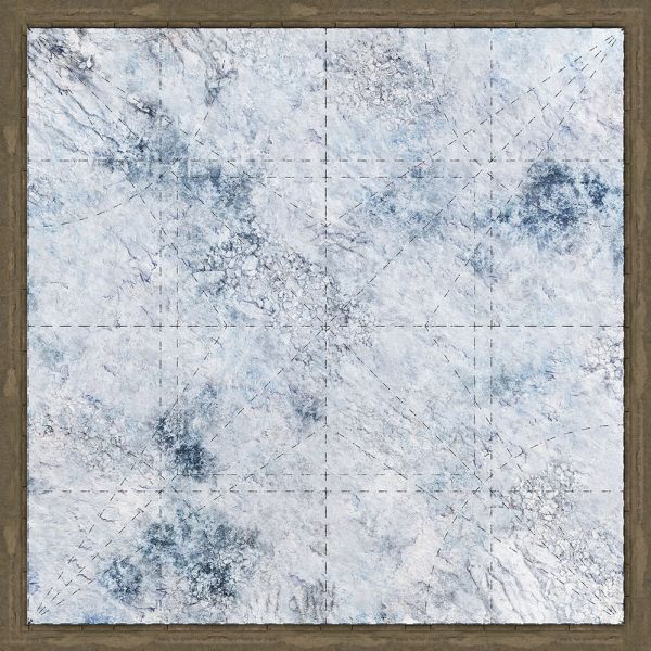 Malifaux Ice, single-sided anti-slip fabric mat - 37" x 37" / 94 cm x 94 cm