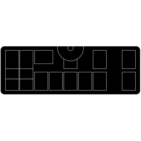 Pokemon Minimalist for 1 player 69x22,5 cm - rubber mat for card games