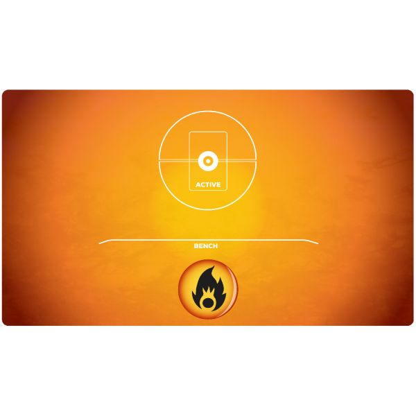 Pokemon - Fire 24"x14" / 61x35,5 cm - rubber mat for card games