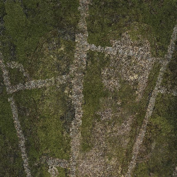 Crossroads 48”x48” / 122x122 cm - single-sided anti-slip fabric mat
