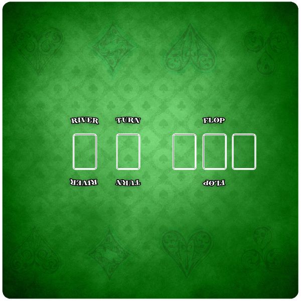 Texas Hold'em Green 80x80 cm - rubber mat for card games