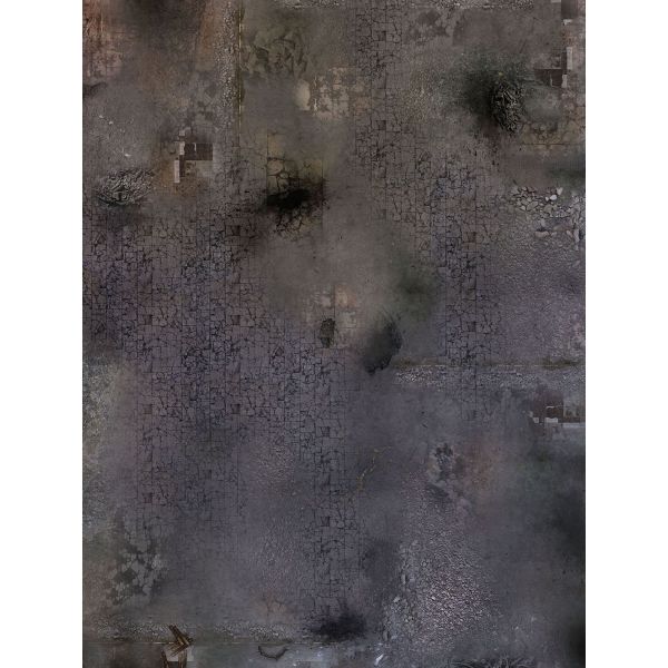 Ruined City 48”x36” / 122x91,5 cm - single-sided rubber mat