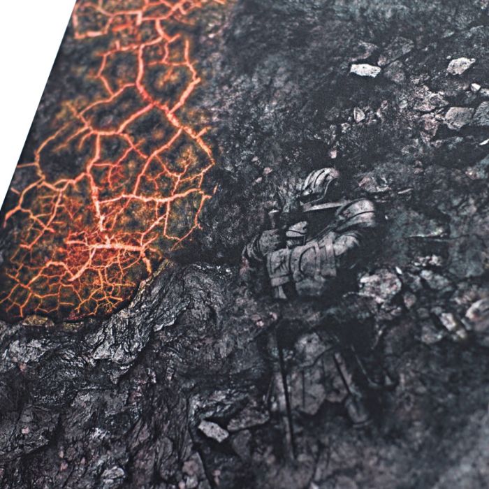 Red Blight battlefield 44”x60” / 112x152 cm- single-sided rubber mat