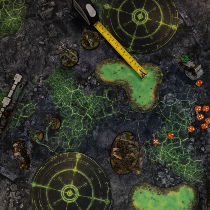 Green Blight battlefield 44”x30” / 112x76 cm - mat for wargames