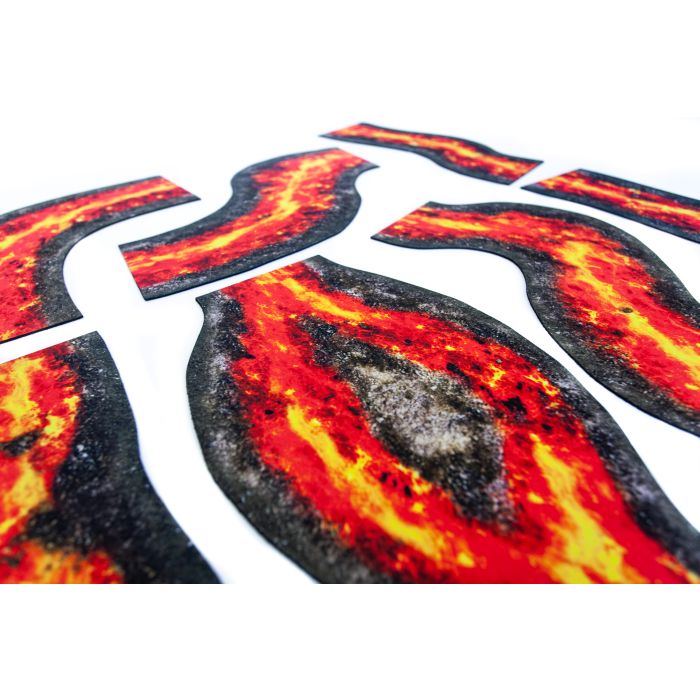 2D Modular rivers set - lava