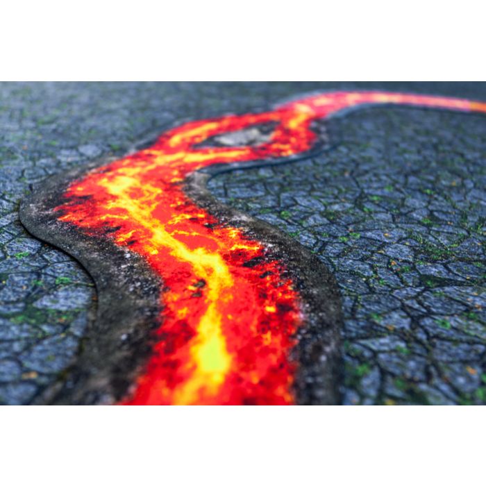 2D Modular rivers set - lava
