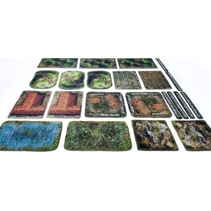 Tournament 2D terrains set compatible with the 9th Age