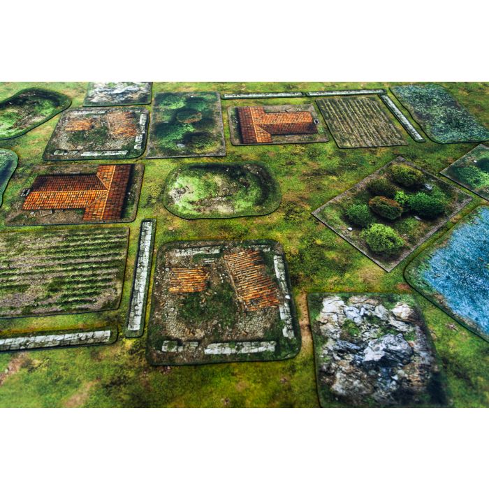 Tournament 2D terrains set compatible with the 9th Age