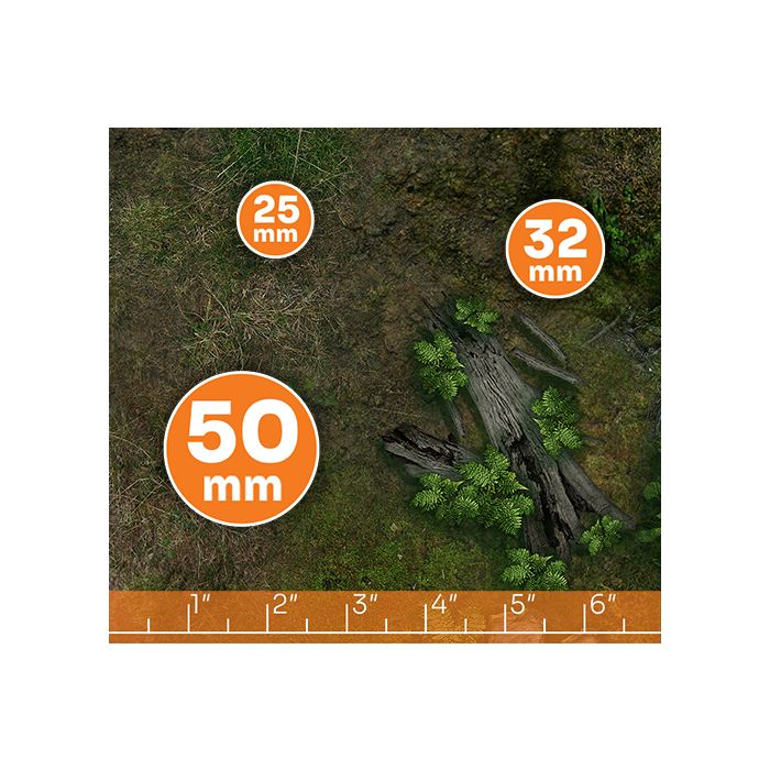 Swamp 72”x48” / 183x122 cm - single-sided rubber mat