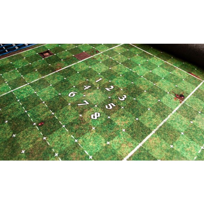 Pitch 35.5" x 27.5" / 90cm x 70cm - single-sided rubber mat compatible with Blood Bowl / Blood Bowl 7s