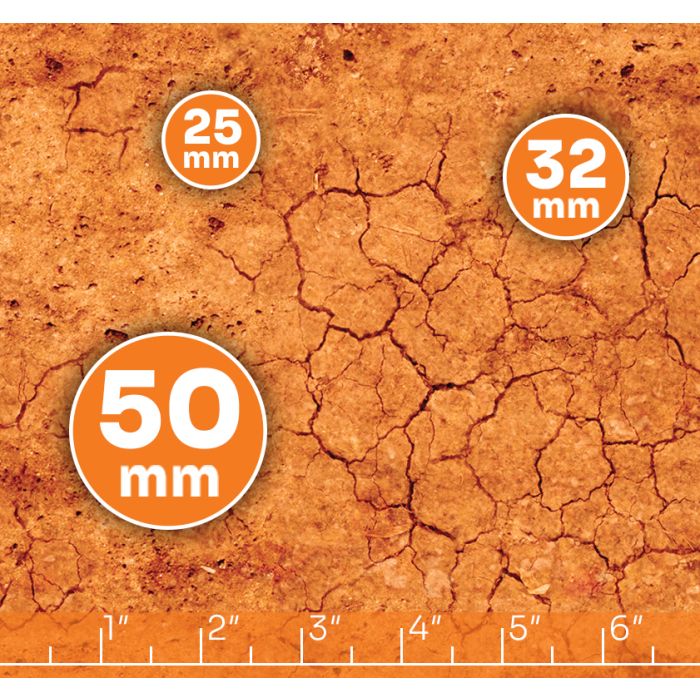 Red Desert 44”x60” / 112x152 cm - double-sided rubber mat