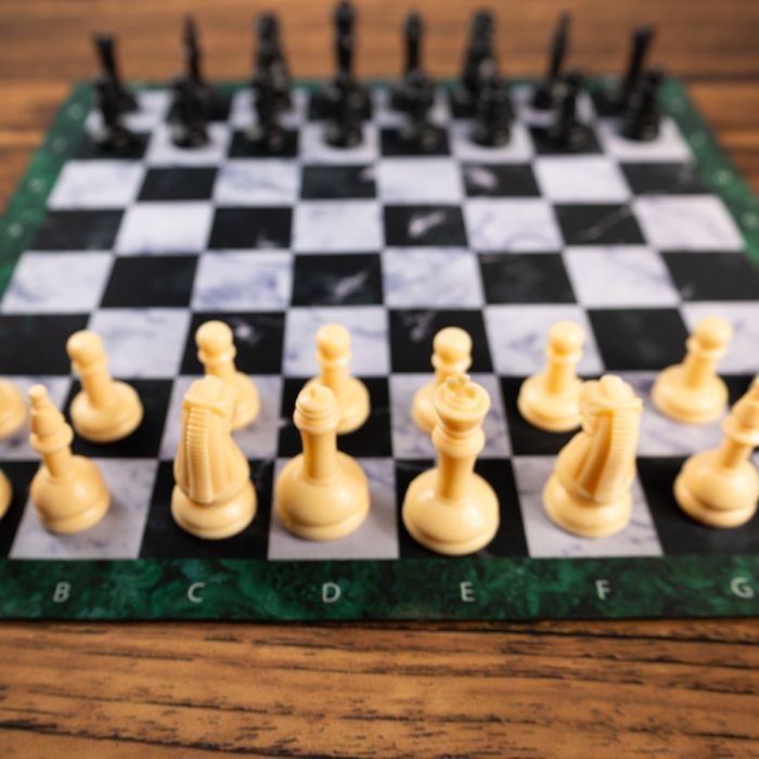 Rubber mat for Chess/Checkers 36x36 cm / 14,2"x14,2" - Marble