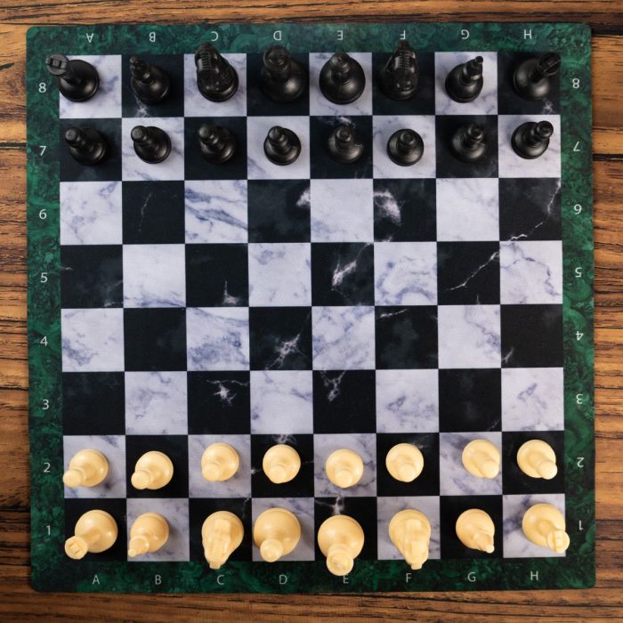 Rubber mat for Chess/Checkers 36x36 cm / 14,2"x14,2" - Marble