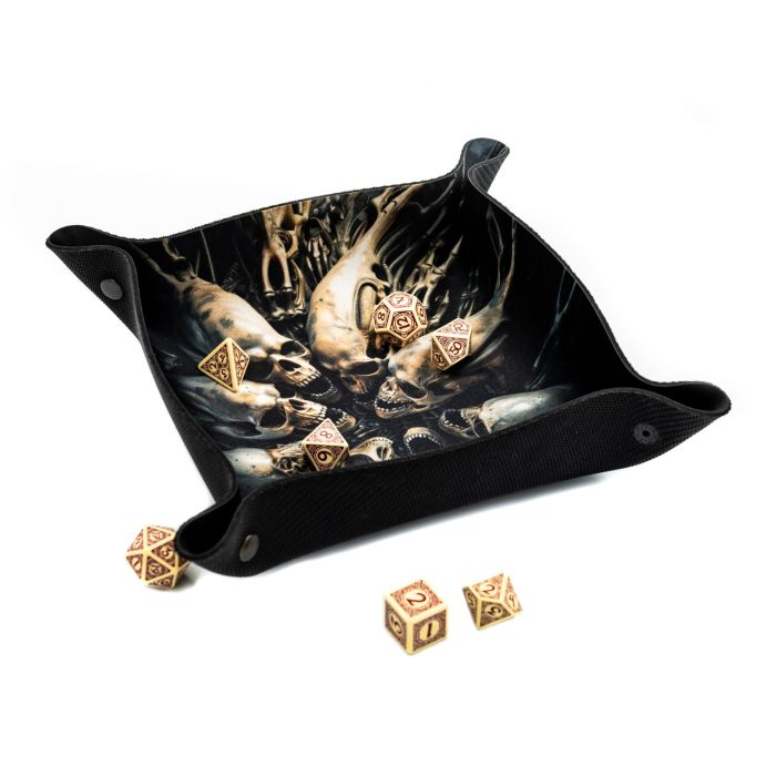 Dice Tray - Skulls 22x22cm