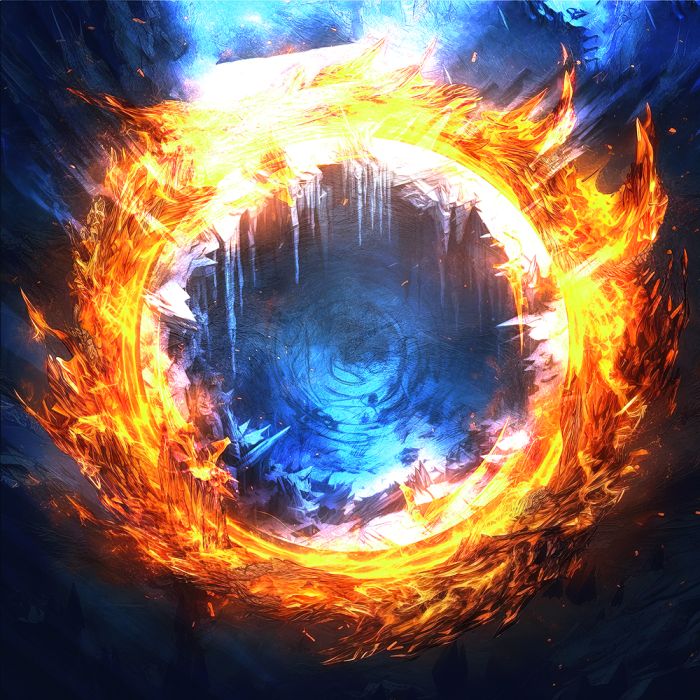 Dice Tray - Ice and Fire 22x22 cm