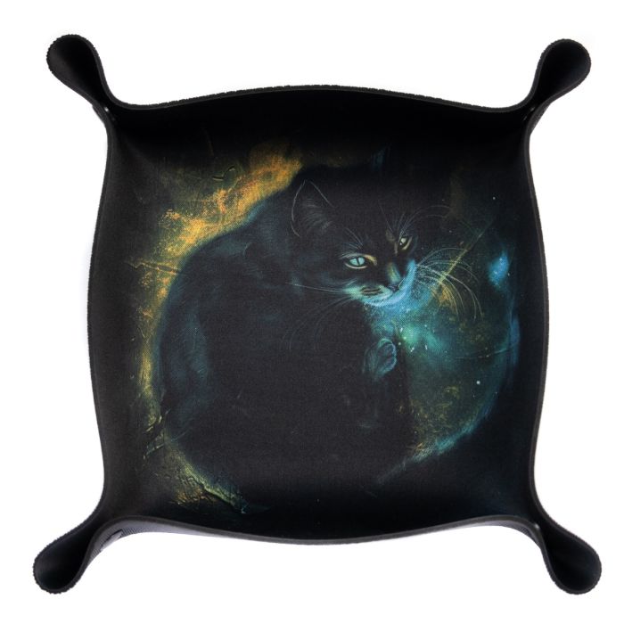 Dice Tray - Black Cat 22 cm x 22 cm