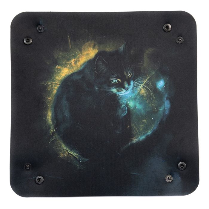 Dice Tray - Black Cat 22 cm x 22 cm